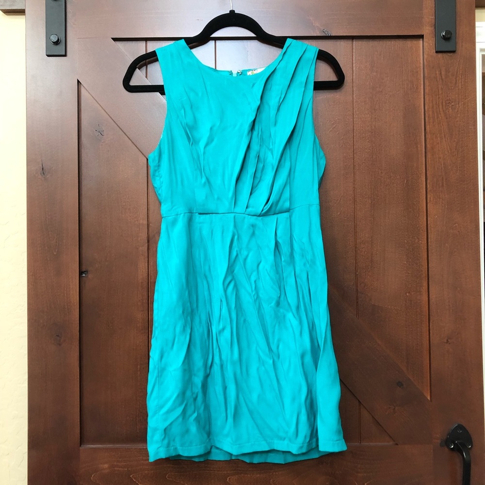 Turquoise Mini Dress